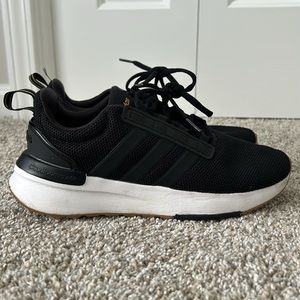 ADIDAS: Black Cloudfoam Comfort Shoes